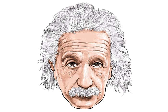 Sketch Portrait of Albert Einstein